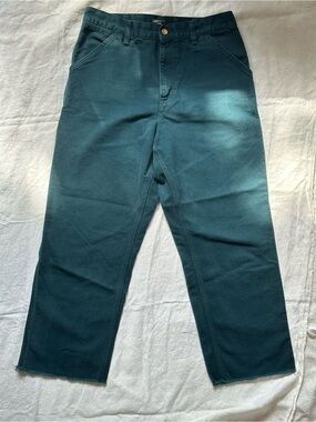 Carhartt WIP Single Knee Pant Petrol Teal Canvas 31/32